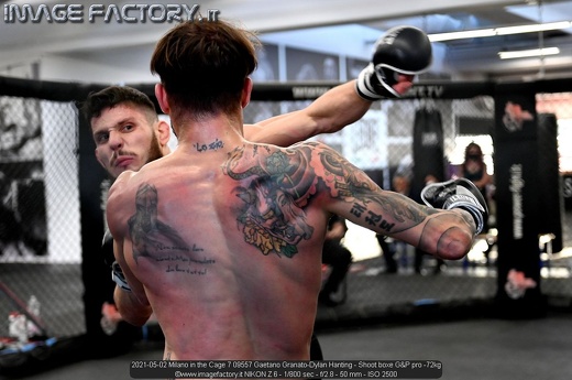 2021-05-02 Milano in the Cage 7 09557 Gaetano Granato-Dylan Hanting - Shoot boxe GP pro -72kg